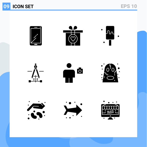 象形设定9个简单立体象形相机图片下载