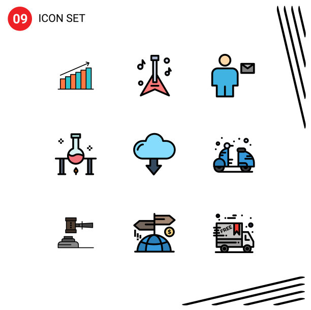 包9的创意填充线平色图片下载