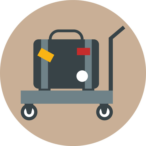 机场行李推车旅行运输图片下载