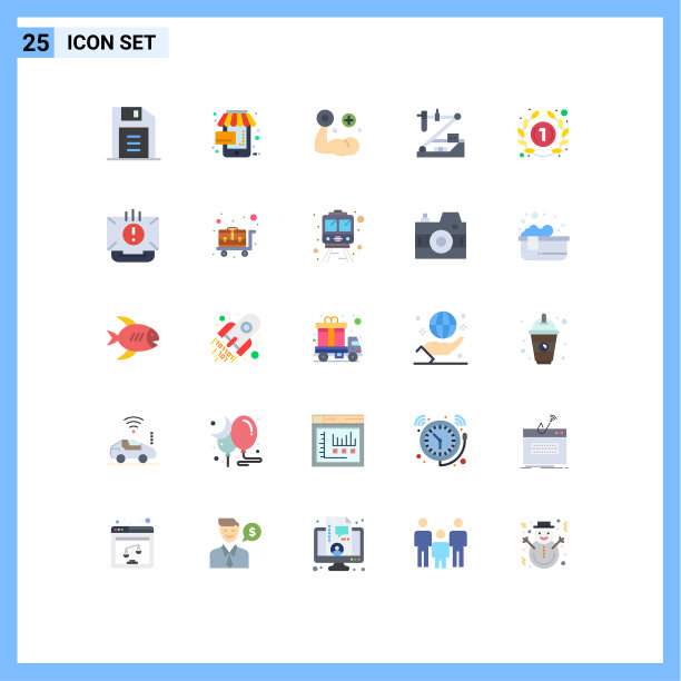 通用图标符号组25现代扁平图片下载