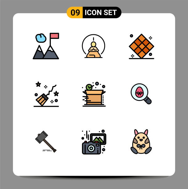 设置9商业填充线平面颜色包图片下载