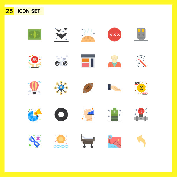 通用图标符号组25现代扁平图片下载