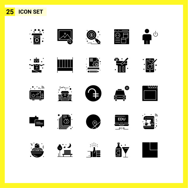 主题立体符号和可编辑符号的25个图片下载