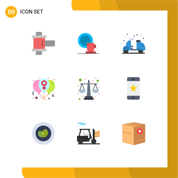 第九组单色标志和符号图片下载