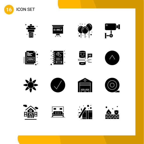 主题立体符号和可编辑符号的16种图片下载