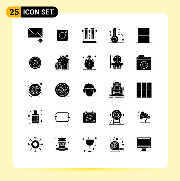 用户界面包25个基本立体字形图片下载