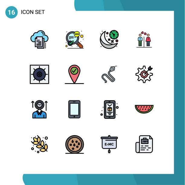 股票图标包16行符号和符号图片下载