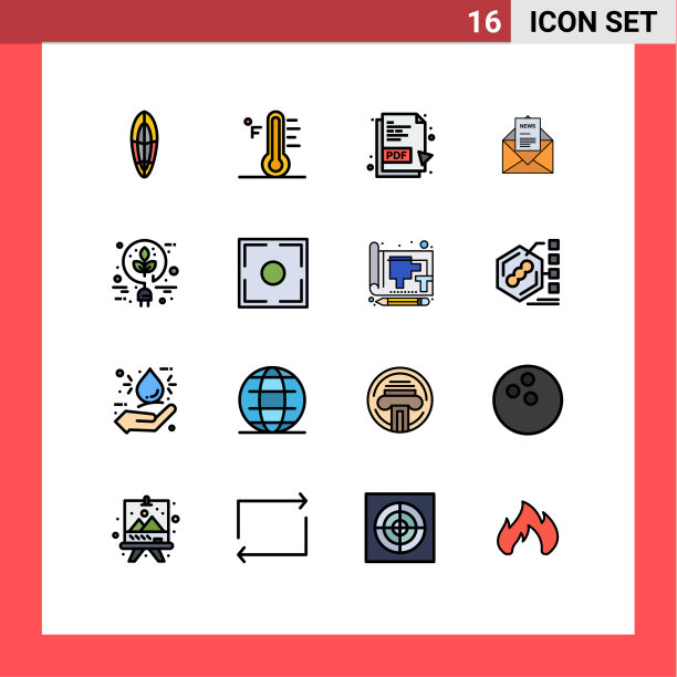 通用图标符号组16现代扁平图片下载