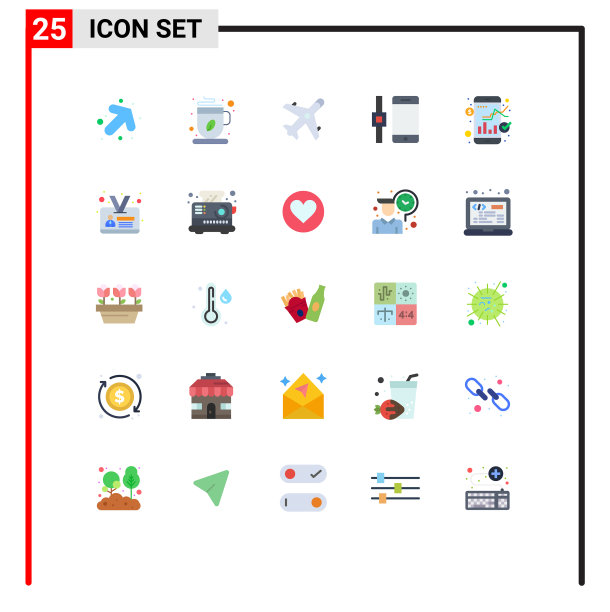 25个创意图标的现代符号和符号图片下载