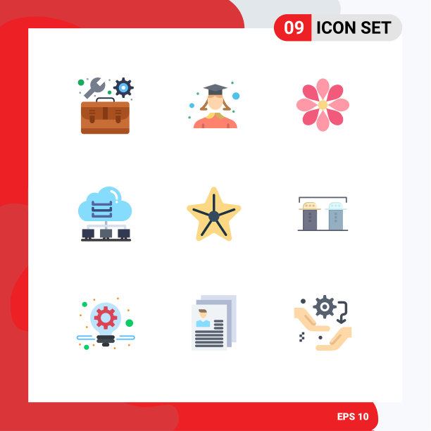 9种适用于网络和移动的通用平面颜色图片下载