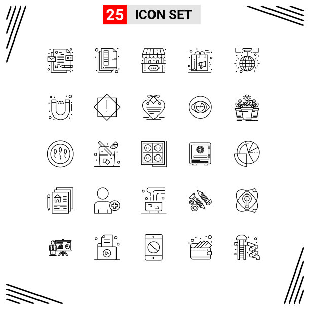 主题线和可编辑的符号图片下载