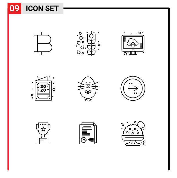 9个普遍的标志标志复活节快乐图片下载