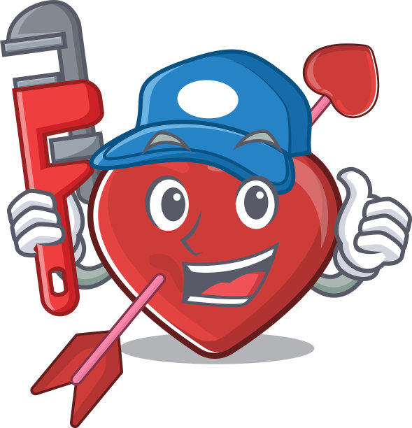 可爱的心形和箭头作为一个图片下载