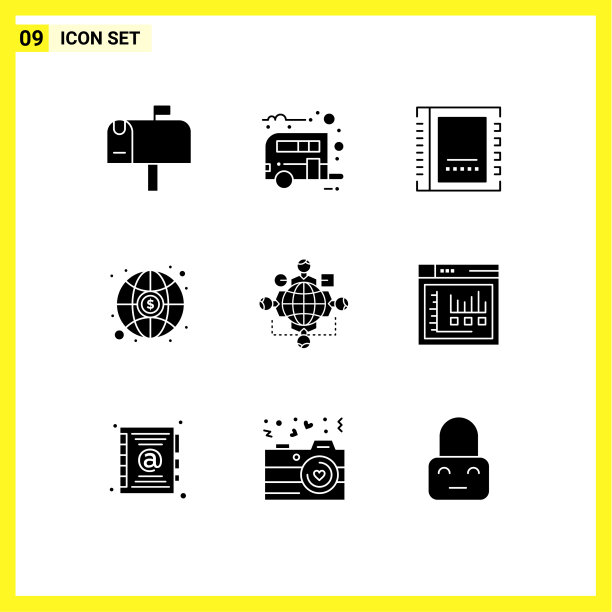 9 .创意图标的现代标志和符号图片下载