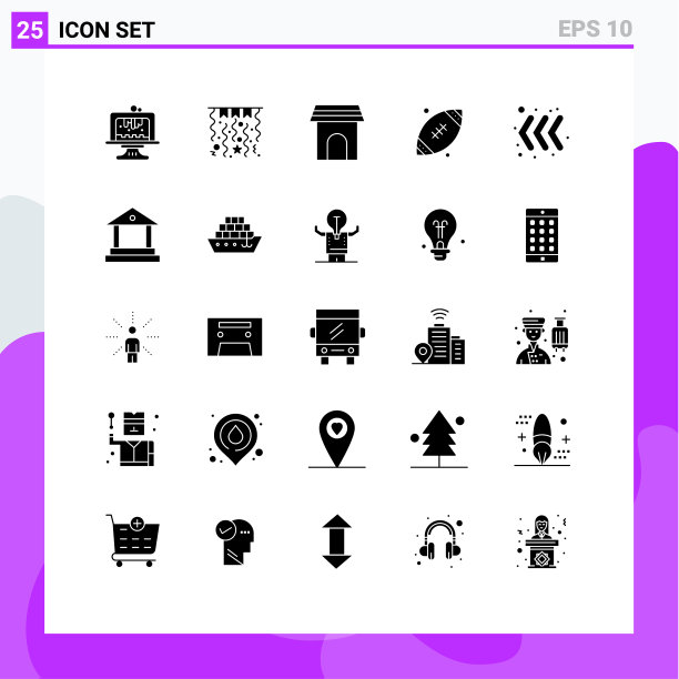 包25创造性固体字形键盘图片下载