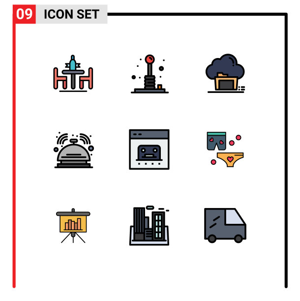 为酒店设置9填充线平面颜色图片下载