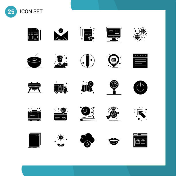 通用图标符号组25现代立体图片下载