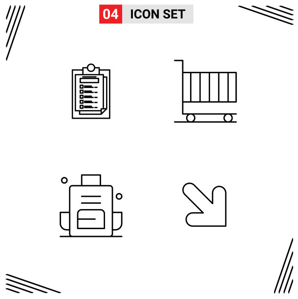 设置4商业填充线平面颜色包图片下载