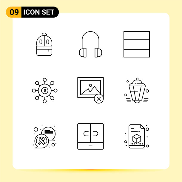 主题提纲和可编辑的符号图片下载