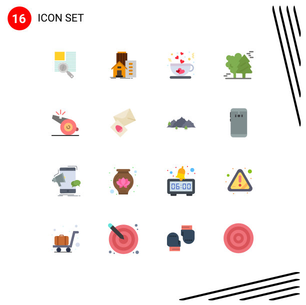 16平色概念为网站移动和图片下载