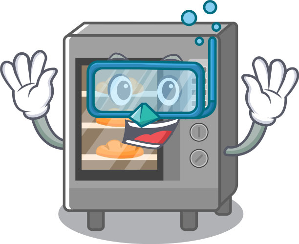 卡通人物烤饼戴潜水图片下载