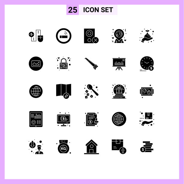 25用户界面实心象形包现代图片下载