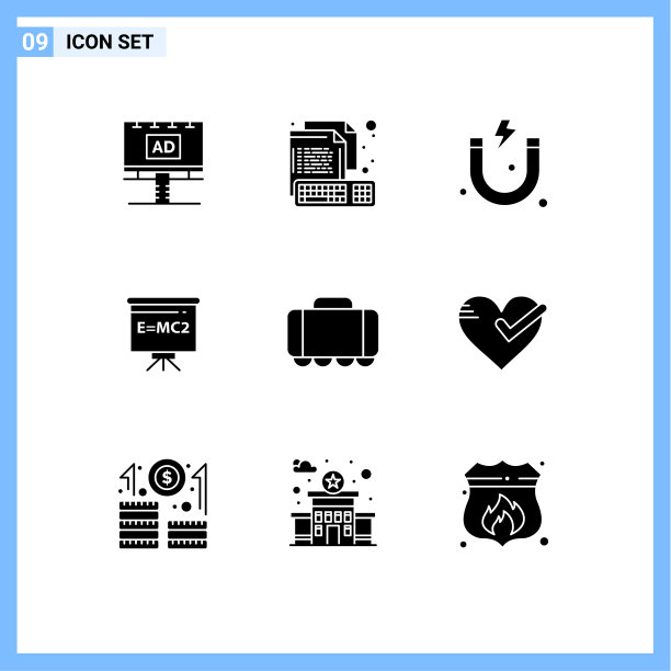 通用图标符号组9现代立体图片下载