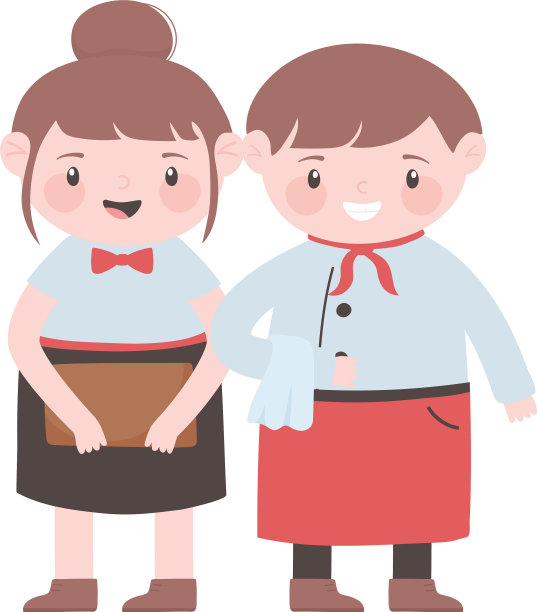 男女服务员专业图片下载