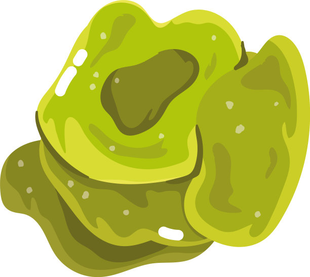 生菜蔬菜新鲜卡通孤立图标图片下载