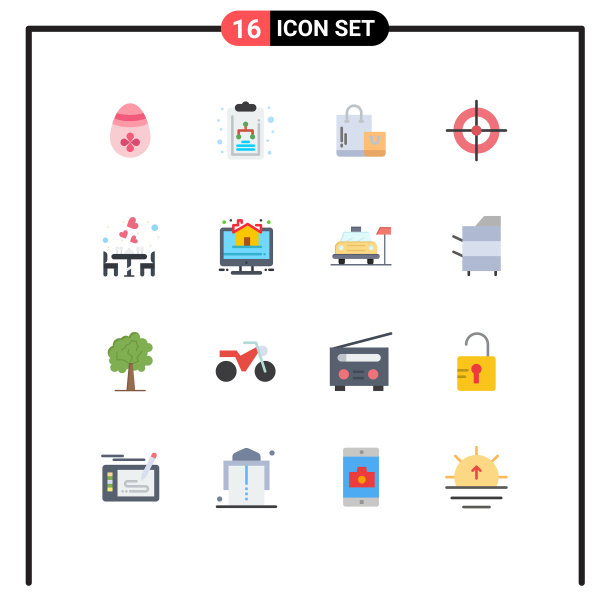 用户界面包16个基本平色的图片下载