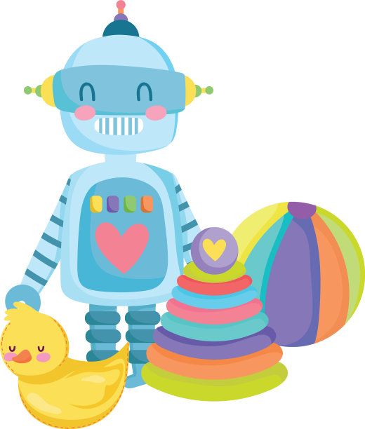 玩具对象为小孩子玩卡通机器人图片下载