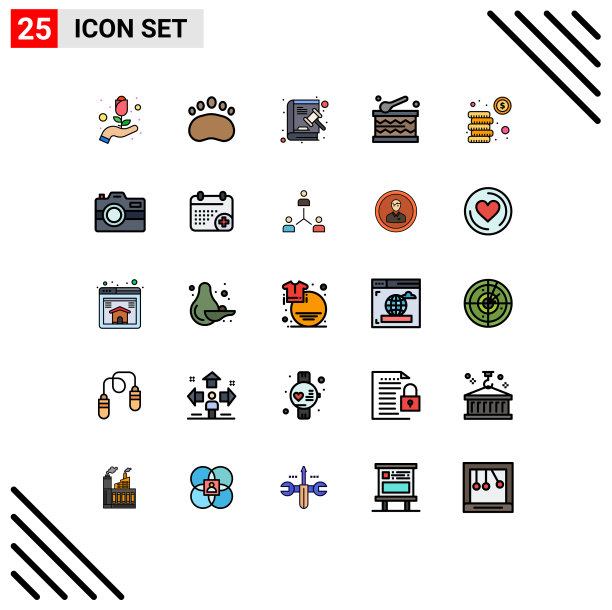 填充线平色包25通用图片下载