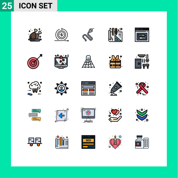 25组填线平色标志和图片下载