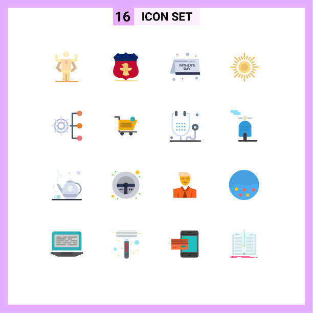 16种适用于网络和移动的通用平面颜色图片下载