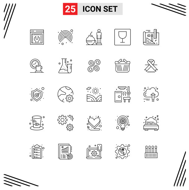 为网页和手机设置了25条通用线图片下载