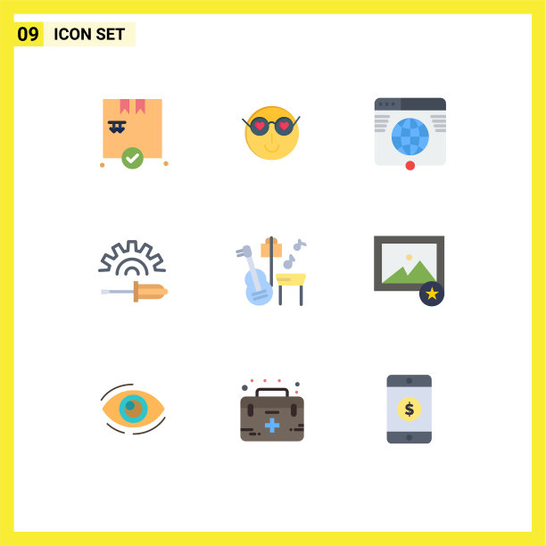 设置9平的颜色网格为吉他螺丝图片下载