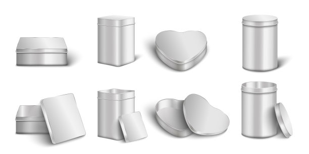 金属盒模型集-现实的打开和关闭图片下载