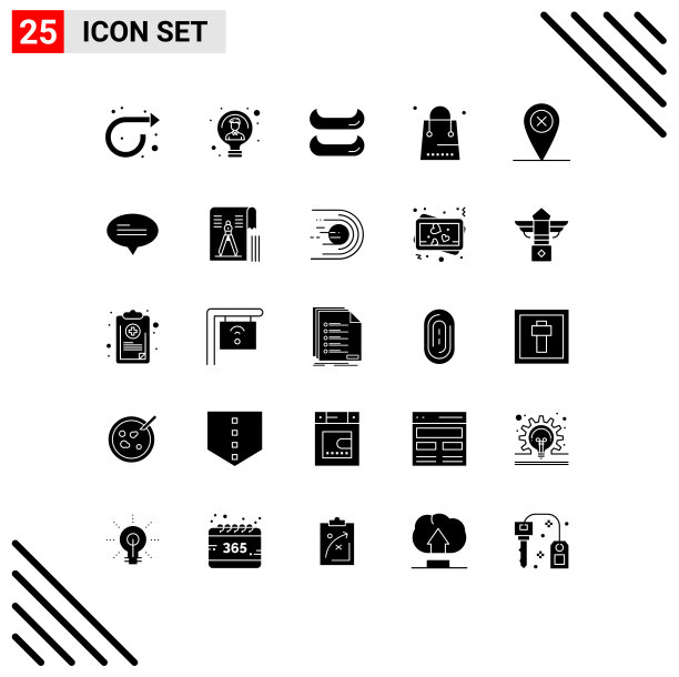 主题立体符号和可编辑符号的25个图片下载