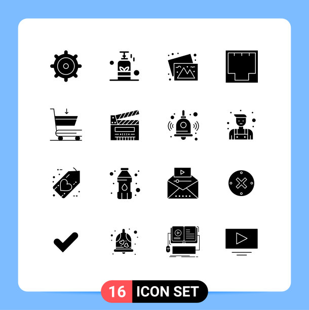 主题立体符号和可编辑符号的16种图片下载