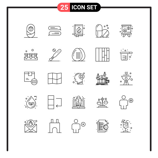 通用线标志符号构造图片下载