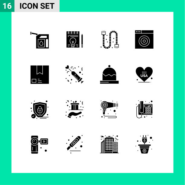 移动界面立体字形设置16个象形文字图片下载