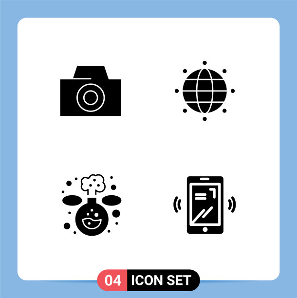 4 .用户界面立体字形包装现代符号图片下载