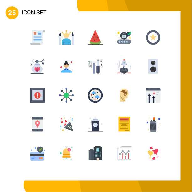 适用于网络和移动的25种通用平面颜色图片下载