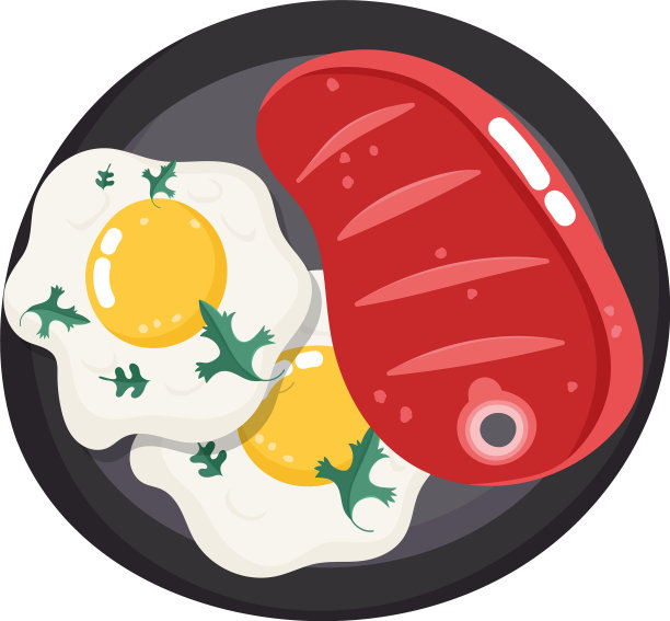 食物晚餐菜单新鲜卡通牛排和图片下载