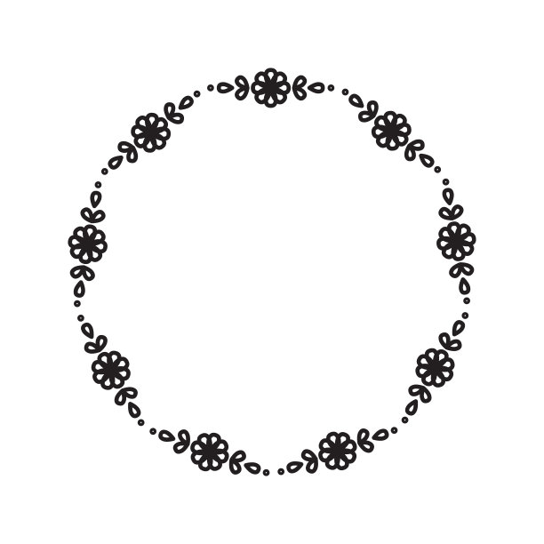 植物载体圆框图片下载