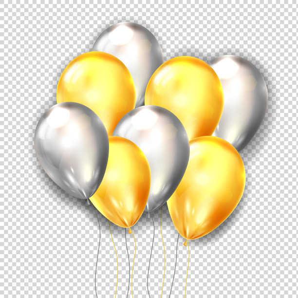 气球包。现实的一堆飞行的光滑气球。假日，生日，狂欢派对，活动的装饰对象。矢量图图片下载