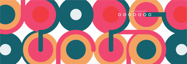 圆圈和线条抽象了封面的背景图片下载