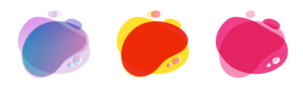 流体流体形状抽象元素鲜艳生动图片下载