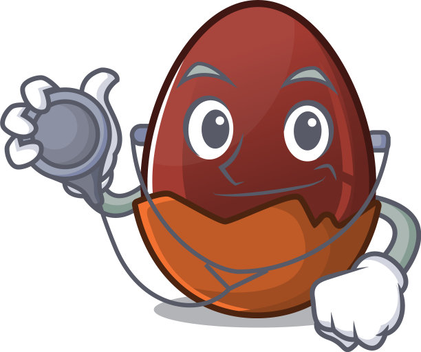 吉祥物图片巧克力蛋卡通为一图片下载