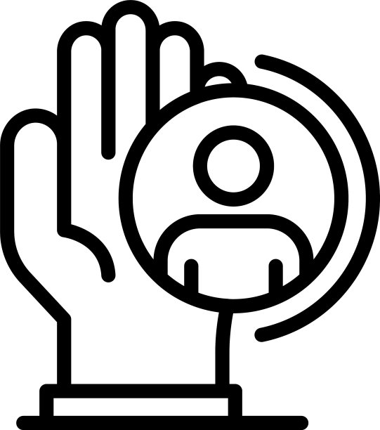 护工工作图标轮廓风格图片下载